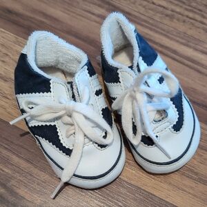 Gerber Navy and White Lace-Up Baby Sneakers